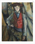 Boy in a Red Waistcoat, 1888-90 by Paul Cezanne