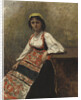 Italian Girl, c.1872 by Jean Baptiste Camille Corot