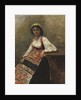 Italian Girl, c.1872 by Jean Baptiste Camille Corot