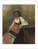 Italian Girl, c.1872 by Jean Baptiste Camille Corot