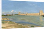 The Ramparts at Aigues-Mortes, 1867 by Jean Frederic Bazille