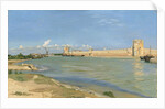 The Ramparts at Aigues-Mortes, 1867 by Jean Frederic Bazille