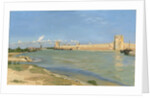 The Ramparts at Aigues-Mortes, 1867 by Jean Frederic Bazille