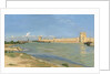 The Ramparts at Aigues-Mortes, 1867 by Jean Frederic Bazille