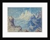 Fantastic Mountainous Landscape with a Starry Sky by Robert Caney