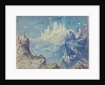 Fantastic Mountainous Landscape with a Starry Sky by Robert Caney