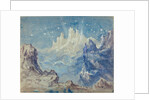 Fantastic Mountainous Landscape with a Starry Sky by Robert Caney