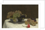 Still Life with Grapes and a Carnation, c.1880 by Ignace Henri Jean Fantin-Latour