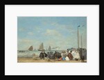 Beach Scene at Trouville, 1863 by Eugene Louis Boudin