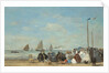 Beach Scene at Trouville, 1863 by Eugene Louis Boudin
