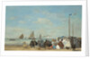 Beach Scene at Trouville, 1863 by Eugene Louis Boudin