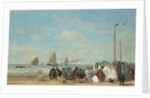 Beach Scene at Trouville, 1863 by Eugene Louis Boudin