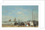 Beach Scene at Trouville, 1863 by Eugene Louis Boudin