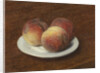 Three Peaches on a Plate, 1868 by Ignace Henri Jean Fantin-Latour