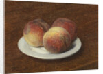 Three Peaches on a Plate, 1868 by Ignace Henri Jean Fantin-Latour