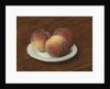 Three Peaches on a Plate, 1868 by Ignace Henri Jean Fantin-Latour