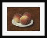 Three Peaches on a Plate, 1868 by Ignace Henri Jean Fantin-Latour