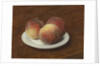 Three Peaches on a Plate, 1868 by Ignace Henri Jean Fantin-Latour