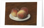 Three Peaches on a Plate, 1868 by Ignace Henri Jean Fantin-Latour