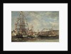 Festival in the Harbour of Honfleur, 1858 by Eugene Louis Boudin