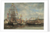 Festival in the Harbour of Honfleur, 1858 by Eugene Louis Boudin