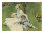 Madame Monet and Her Son, 1874 by Pierre Auguste Renoir