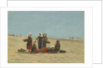 Women on the Beach at Berck, 1881 by Eugene Louis Boudin