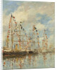 Yacht Basin at Trouville-Deauville, c.1895-6 by Eugene Louis Boudin