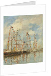 Yacht Basin at Trouville-Deauville, c.1895-6 by Eugene Louis Boudin