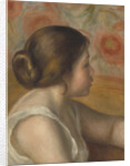 Head of a Young Girl, c.1890 by Pierre Auguste Renoir