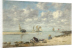 Washerwoman near Trouville, c.1872-6 by Eugene Louis Boudin