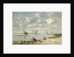 Washerwoman near Trouville, c.1872-6 by Eugene Louis Boudin