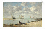Washerwoman near Trouville, c.1872-6 by Eugene Louis Boudin