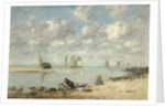 Washerwoman near Trouville, c.1872-6 by Eugene Louis Boudin
