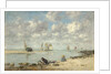 Washerwoman near Trouville, c.1872-6 by Eugene Louis Boudin