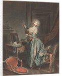A Woman Playing the Guitar, 1788-9 by Niclas II Lafrensen
