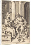 The Lute Player and the Singer, c.1500 by Israhel van the younger Meckenem