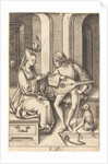 The Lute Player and the Singer, c.1500 by Israhel van the younger Meckenem