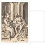 The Lute Player and the Singer, c.1500 by Israhel van the younger Meckenem