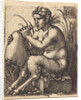 Satyr Woman Playing Bagpipe, c.1525-50 by Hans Sebald Beham