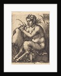 Satyr Woman Playing Bagpipe, c.1525-50 by Hans Sebald Beham