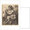 Satyr Woman Playing Bagpipe, c.1525-50 by Hans Sebald Beham