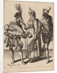 A Blindfolded Cupid Holding a Torch Before a Couple, attributed to Zacharias Dolendo, 1595-6 by Jacques II de Gheyn