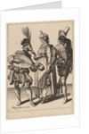 A Blindfolded Cupid Holding a Torch Before a Couple, attributed to Zacharias Dolendo, 1595-6 by Jacques II de Gheyn