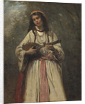 Gypsy Girl With Mandolin, c.1870 by Jean Baptiste Camille Corot