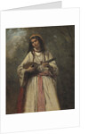 Gypsy Girl With Mandolin, c.1870 by Jean Baptiste Camille Corot