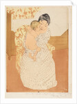 Maternal Caress, 1890-1 by Mary Stevenson Cassatt