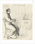 Grimm, Ludwig Emil German, 1790 - 1863 The Artist's Brother-in-Law, Ludwig Hassenpflug, Preparing to Play the Piano, 1826 by Ludwig Emil Grimm