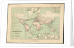 World map of telegraph lines published by the International Telegraph Bureau, 1901 Scale: [ca. 1:70,000,000] by Anonymous