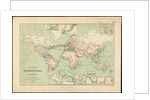 World map of telegraph lines published by the International Telegraph Bureau, 1901 Scale: [ca. 1:70,000,000] by Anonymous